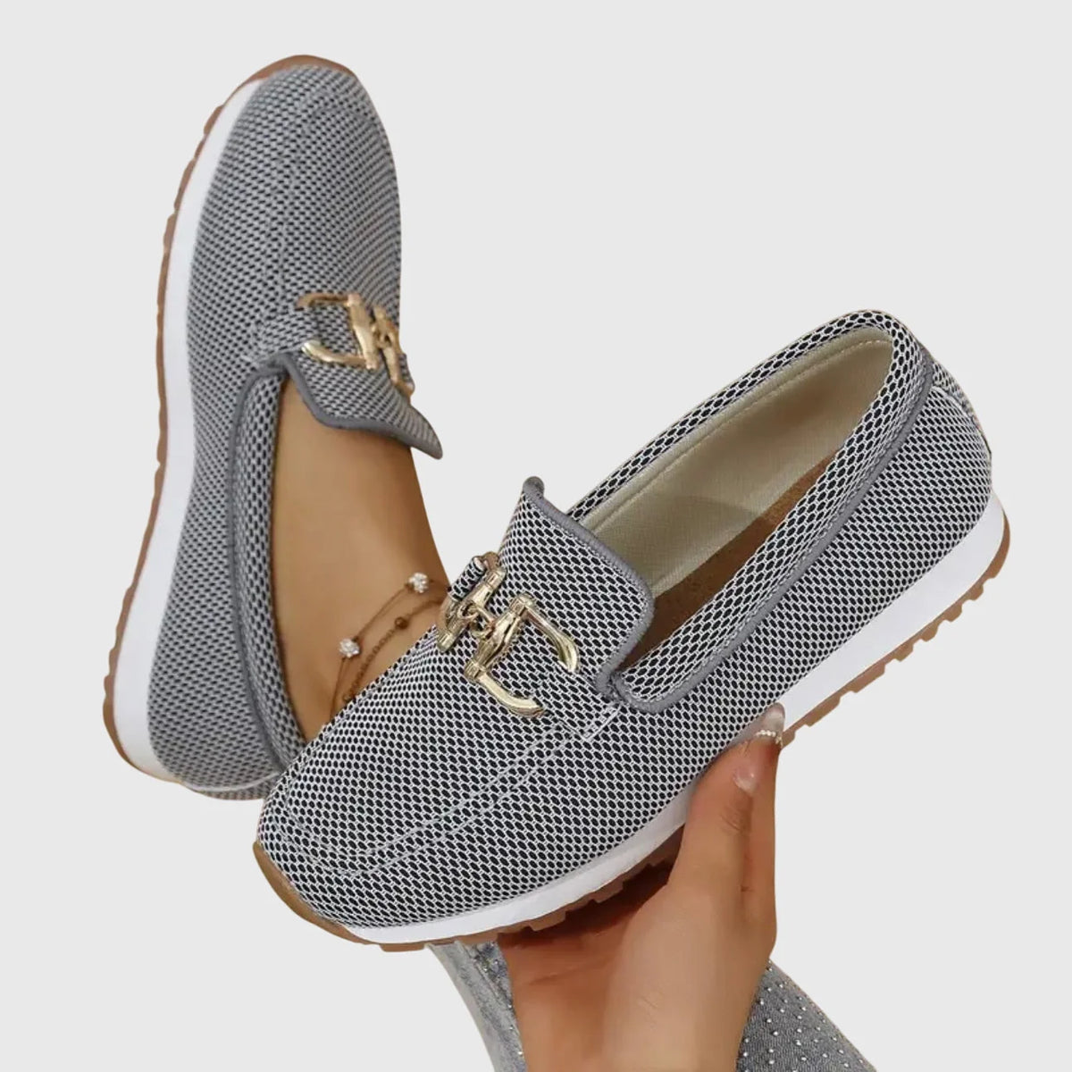 Lila - Zapatillas ortopédicas tipo mocasín