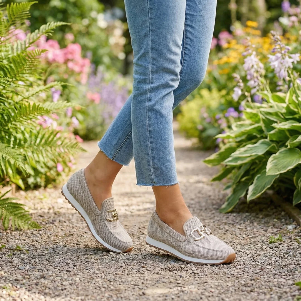Lila - Zapatillas ortopédicas tipo mocasín