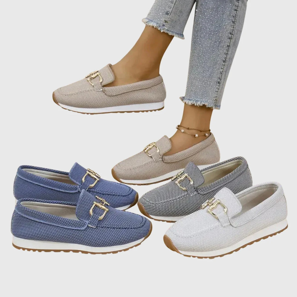Lila - Zapatillas ortopédicas tipo mocasín